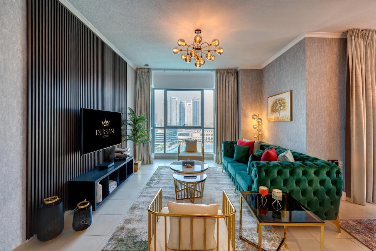 Durrani Homes - Luxe Living With Burj Khalifa And Fountain View - Third Room Without Partition 迪拜 外观 照片