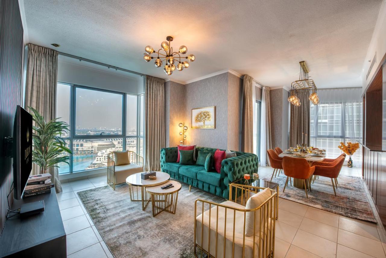 Durrani Homes - Luxe Living With Burj Khalifa And Fountain View - Third Room Without Partition 迪拜 外观 照片
